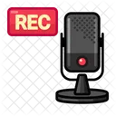 Mic Rec Stream Broadcast Icon