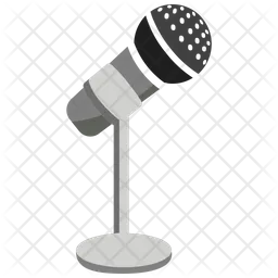 Mic with stand  Icon