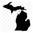 Michigan Map States Icon