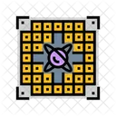Chip Entangled Qubits Icon