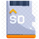 Micro Sd Data Memory Icon