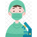 Microbiologo Patologo Medico Icono