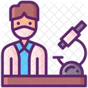 Microbiólogo masculino  Icono