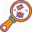 Microbiology Magnifying Glass Icon