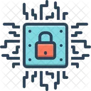 Microchip Encrypted Microchip Encryption Icon