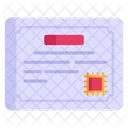 Microchip Certificate  Icon