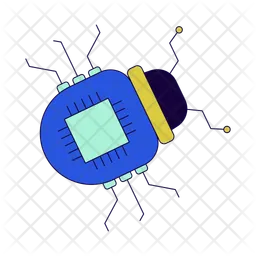 Microchip computer bug  Icon