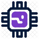 Microchip Electronic Circuit Icon