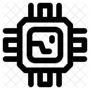 Microchip Electronic Circuit Icon