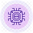 Microchip Color Circle Icon Icon