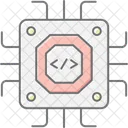 Microchip Lineal Color Icon Icon