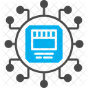 Microchip Microprocessor Processor Chip Icon