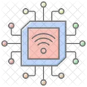 Microchip Lineal Color Icon Icon