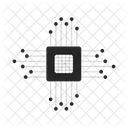 Microchip Circuit Network Icon