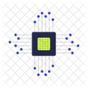 Microchip Circuit Network Icon