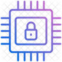 Seguranca De Microchip Seguranca Do Processador Protecao De Microchip Ícone