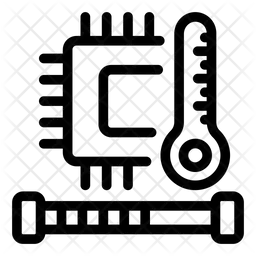Microchip Temperature  Icon