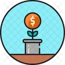 Microfinance Growth Money Income Icon