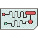 Microfluidico Fluidos Canais Ícone