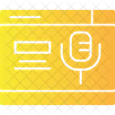 Microfone Entrada De Audio Gravacao Ícone