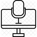 Microfone Microfone Lcd Ícone