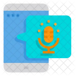 Microfone móvel  Ícone