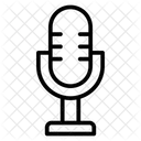 Microfono Para Cantar Microfono Medios De Comunicacion Icono