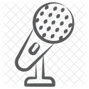 Microfono Para Cantar Microfono Medios De Comunicacion Icono