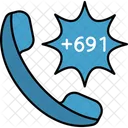 Micronesia Country International Code Icon
