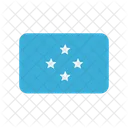 Federado De Micronesia Bandera Pais Icono