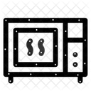 Microondas Eletronicos Comida Ícone
