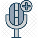 Microphone Add Plus Icon