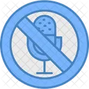 Microphone Mute Silence Icon