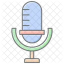 Microphone Lineal Color Icon Icon