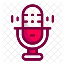 Microphone Streaming Media Icon