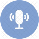 Microphone Waves Mic Icon