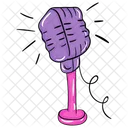 Singing Mic Microphone Media Icon