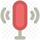 Microphone With Waves Icon
