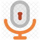 Microphone Keyhole Security Icon