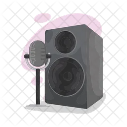 Microphone and speaker  Icon