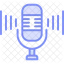 Microphone Duotone Line Icon Icon