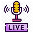 Live Recording Microphone Recording アイコン