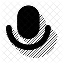 Microphone Icon Voice Input Enhanced Communication Icône