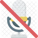 Microphone Slash Mute No Voice Icon