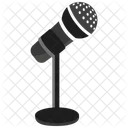 Microphone With Stand Mic Microphone Icon