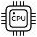 Microprocessador Microchip Circuito Integrado Ícone