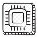 Microprocessador Microchip Placa De Circuito Ícone