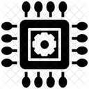 Microprocessador Microchip Placa De Circuito Ícone