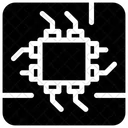 Microprocesseur Puce Electronique Microcontroleur Icône
