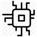 Microprocesseur Puce Electronique Circuit Imprime Icône